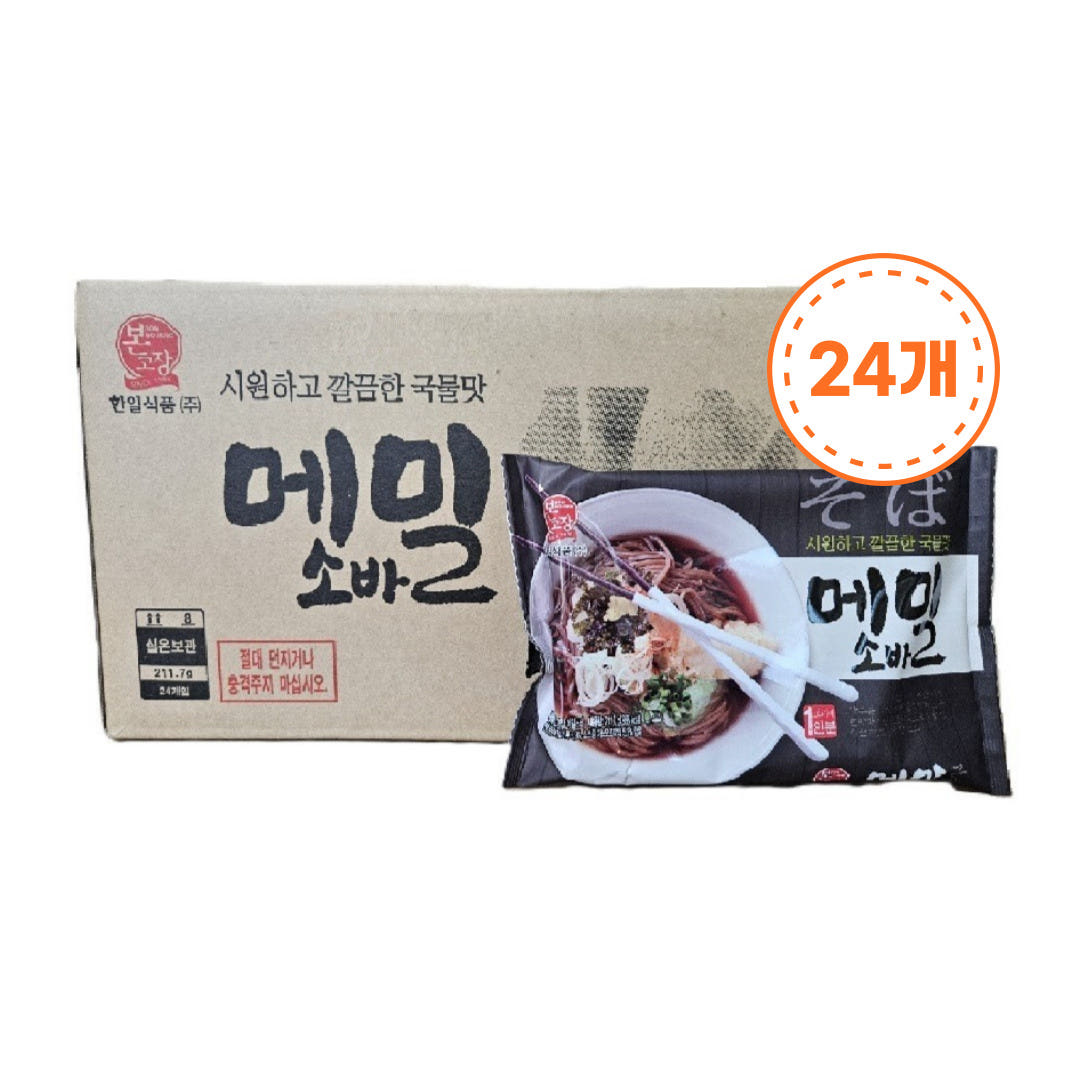 한일식품 본고장 메밀소바 냉모밀 211.7g 24개 1박스